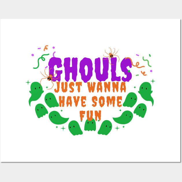 Spectral Shenanigans: Playful Halloween Wall Art by neverland-gifts